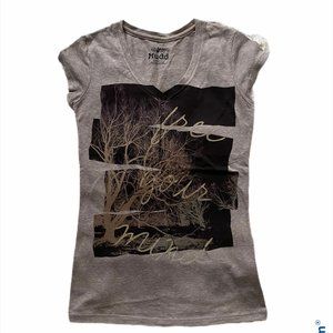 Mudd "Free Your Mind" Graphic V-neck T-Shirt